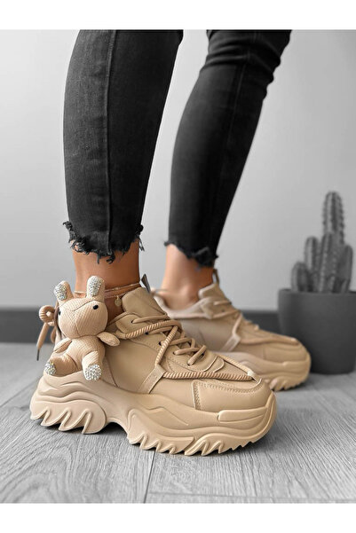 Casual Women's sneakers made of eco-leather, casual, WW227, Brown