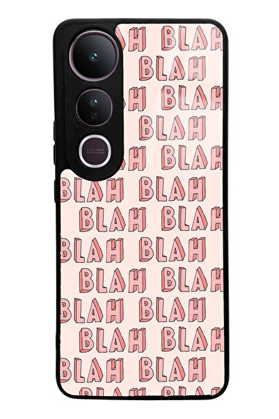 Spoyi Vivo V50 Lite Compatible Blah Blah Design Glossy Phone Case