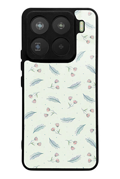 Spoyi Xiaomi Mi 15 Pro Glossy Phone Compatible Case with Green Leaf Design