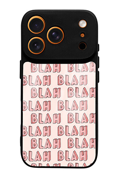 Spoyi iPhone 17 Pro Compatible Blah Blah Design Glossy Phone Case