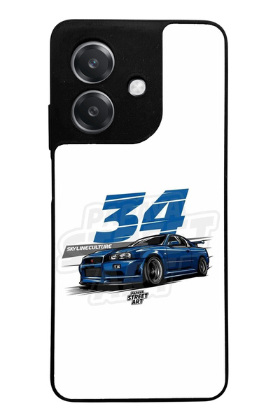 Spoyi حافظة هاتف أوبو A3 بتصميم سكاي لاين لامعة