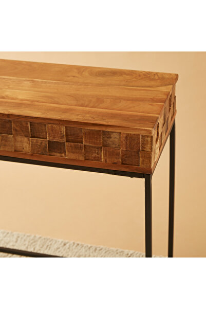Lifestyle Wooden Top Console Table - 120x35x76 cms