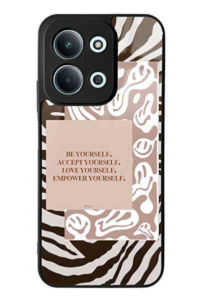 Spoyi Xiaomi Redmi 15C Compatible 4g Emoji Zebra Design Glossy Phone Case