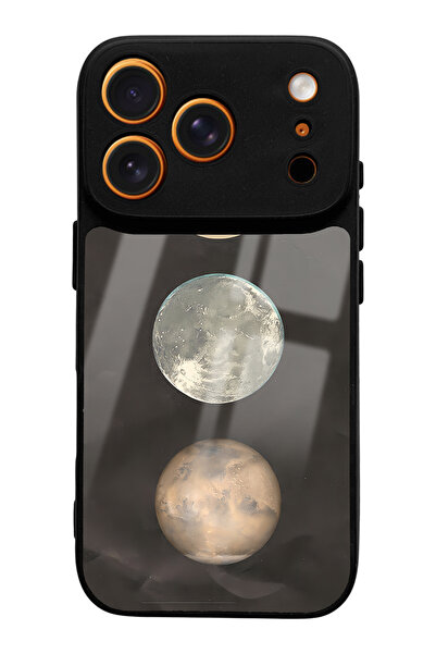 Spoyi حافظة هاتف آيفون 17 برو بتصميم القمر الليلي اللامع