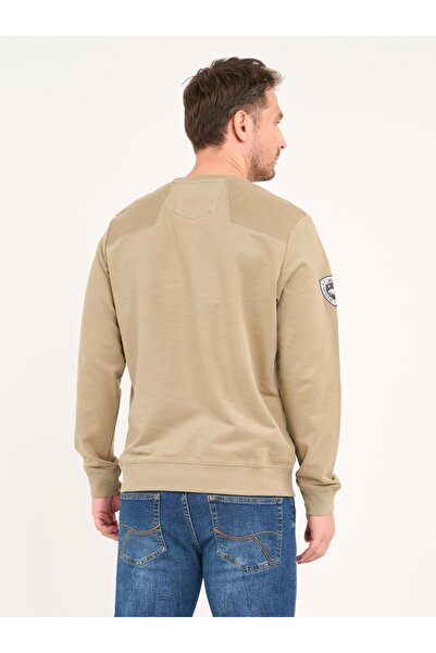 Timeout Men's solid-colored sweatshirt with logo details