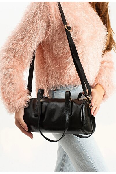 grand coco Γυναικεία κομψή σχεδίαση μαύρη τσάντα χεριού και ώμου