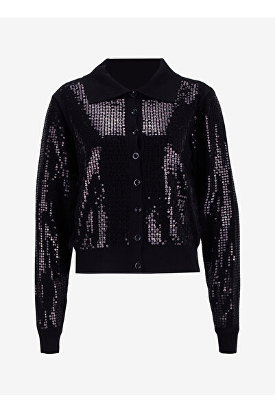 Fabrika Siyah Kadın Hırka F5WL-HRK0355