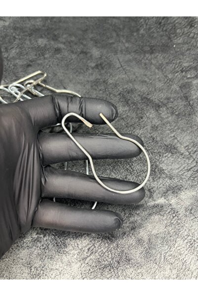 Mos Tespih 10 Pieces of Silver-Colored Hook Hooks for Opening and Closing Prayer Beads