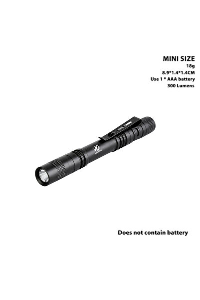 Choice مصباح قلم صغير الحجم بتركيز ثابت ومصباح يدوي LED محمول صغير 1000 لومن مع وضع تبديل واحد