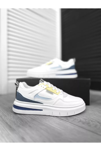 Casual Women's sneakers made of ecological leather, casual, 712, White