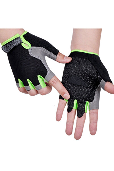 Choice قفازات نصف أصابع للرجال والنساء من النوع XL A--Green HOT مضادة للانزلا...