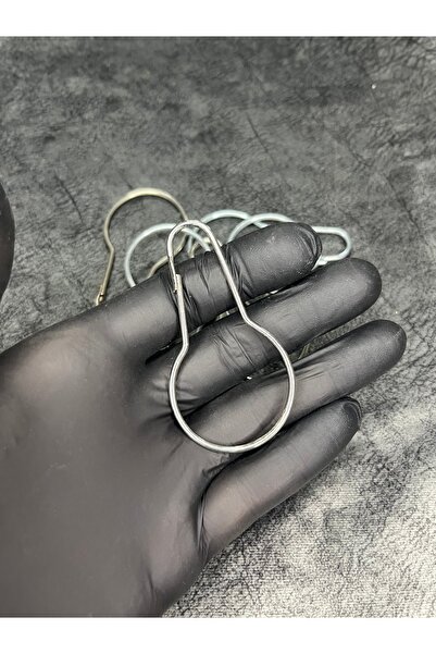 Mos Tespih 10 Pieces of Silver-Colored Hook Hooks for Opening and Closing Prayer Beads