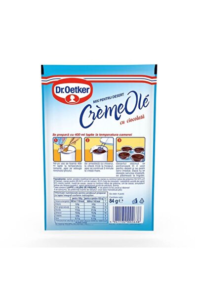 Dr. Oetker Ole Dessert Cream Dr. Oetker, Chocolate Flavor, 84 g
