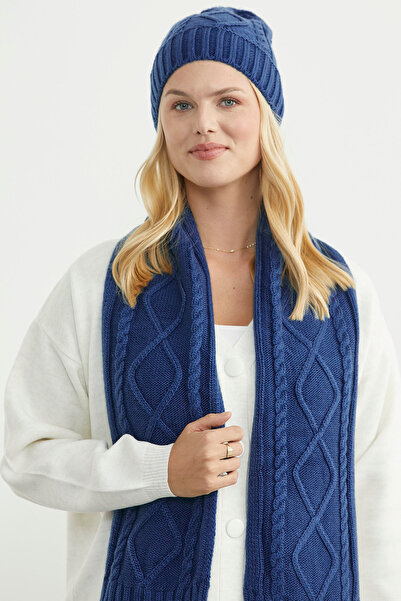 Sementa Knitted Beanie - Indigo