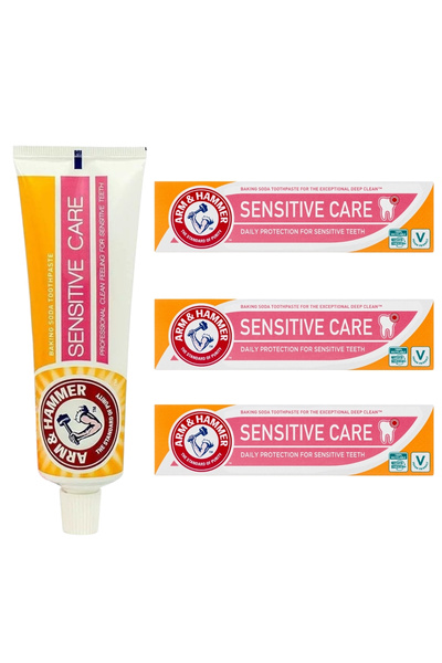 Arm&Hammer Sensitive Care Diş Macunu 125 g x3 Adet Set – Hassas Dişler İçin G...