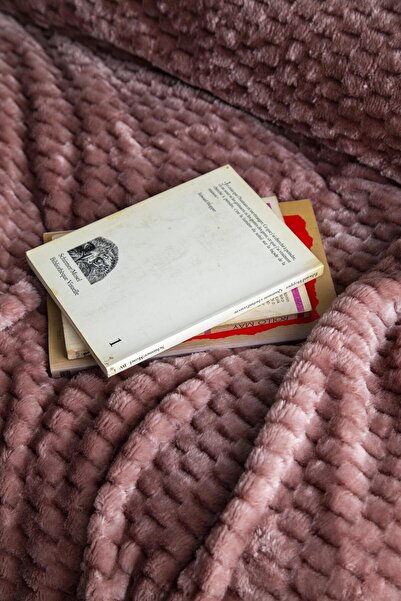 Apricitas HOME Single Person Trusty Pink Jacquard Pattern Blanket 160X220 cm