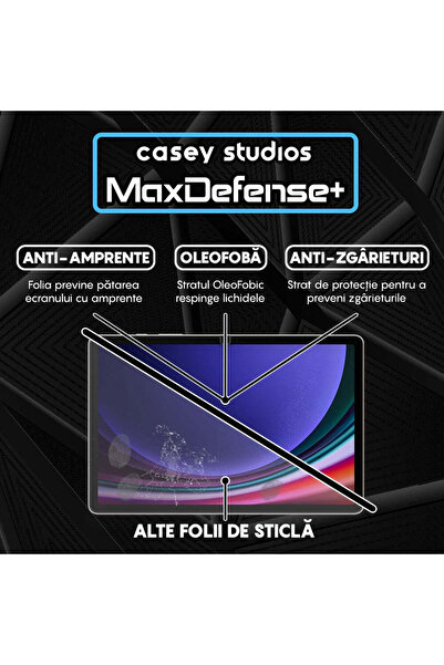 Casey Studios Samsung Galaxy Tab S9 FE 5G/S9/S8/S7 11" Screen Protector, Ultra HD, Anti-Scratch, Anti-Shock, Transparent