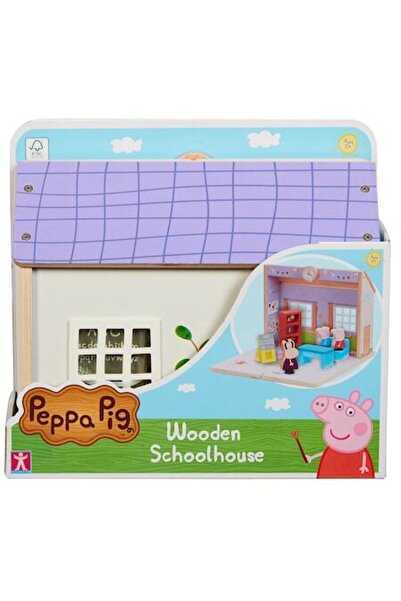 Peppa Pig Wooden Play Set - School, with 3 Figurines
