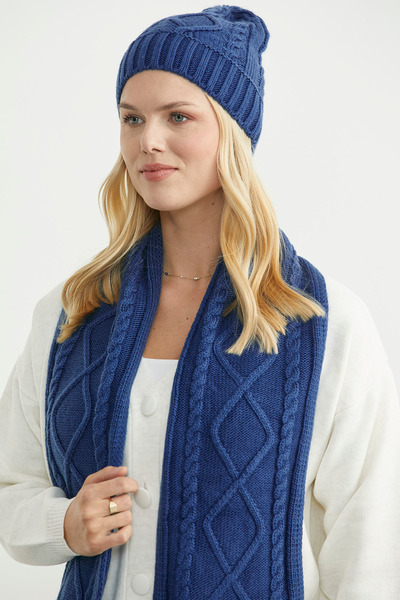 Sementa Knitted Beanie - Indigo