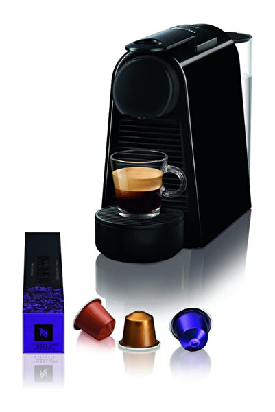Nespresso Essenza Mini D30 Espresso Capsule Coffee Machine, 19 Bar, 0.6 L, 1310 W - Black