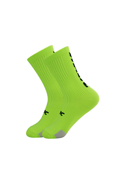 Choice جوارب كرة قدم جديدة غير قابلة للانزلاق باللون الأخضر الفلوري جوارب رياضية خارجية للرجال والنساء
