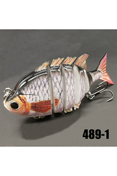 Choice 489-1 white 1pc/5pcs Fishing Lures SwimPanfish Multi Jointed Panfish B...