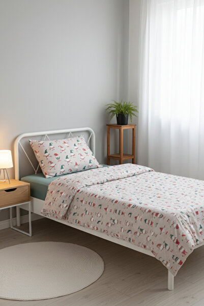 milroma Red Ho Ho Christmas Themed Children's Bedding Set