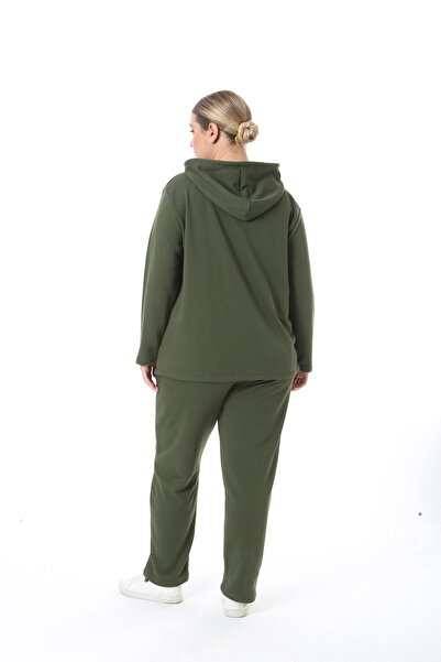 XL Modam Women's Plus Size Winter Viscos Black Bottom Top Set