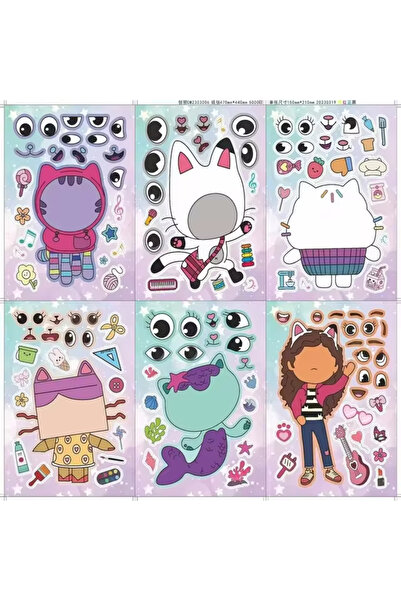 Choice 12 قطعة من زينة حفلات أعياد ميلاد بيوت الدمى "غابي" الكرتونية: أكواب، ...