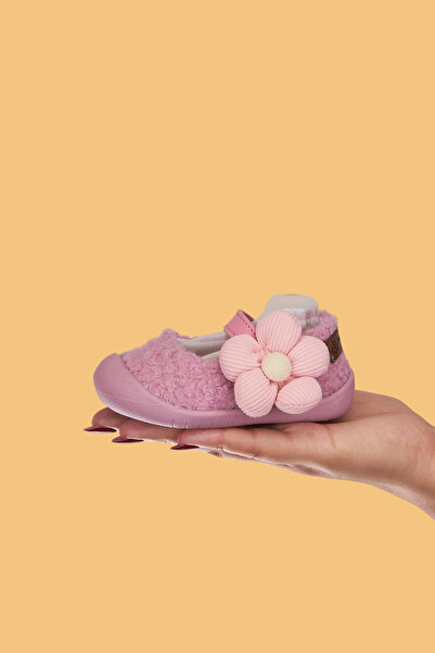 Mumenim Lebom Baby Girl and Child Pink Orthopedic Non-Slip Sole Casual Ballet Shoes - Flexible and Comfortable Fit