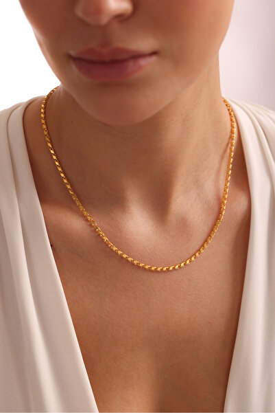 Giza Jewelry 14 Ayar Altın Halep Pullu Yeni Model Kolye