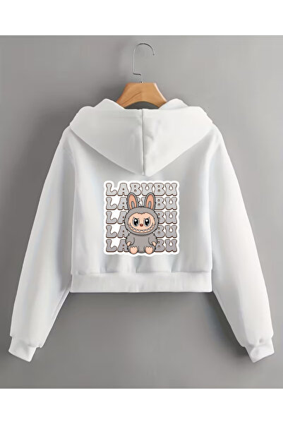 haha Labubu Printed Jacket for Girls
