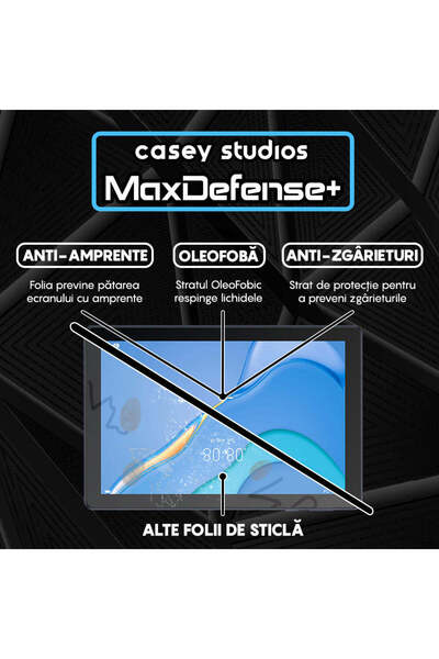 Casey Studios Huawei MatePad T 10 2020 Screen Protector, Full Cover, Ultra HD, Anti Scratch, Anti Shock, Transparent