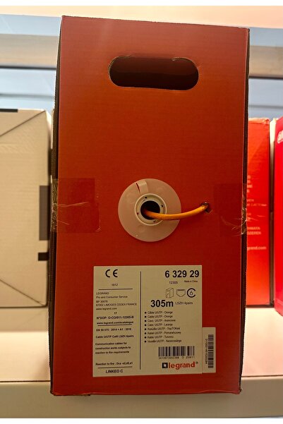 Legrand 632929 CAT6 U/UTP LSZH H.F. 23AWG 305 M. TURUNCU
