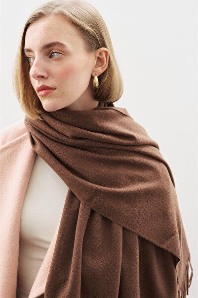 Manuka ŞAL CU TEXTURA DE CAŞMIR MARO