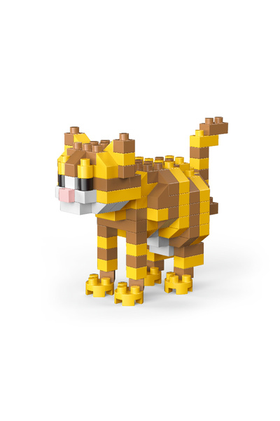 Choice10 لعبة بناء على شكل قطة تابي وكلب داشهوند صغير، مناسبة للكبار والصغار:...