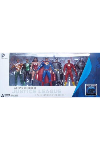 DC Collectibles Justice League 7-piece Boxed Set Action Figures -