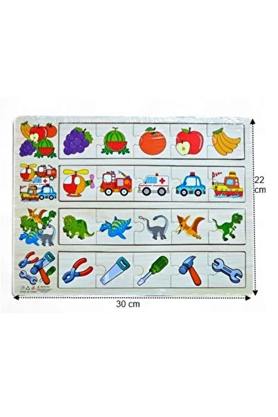 Stuniko Set of 2 matching and sorting puzzles for children, educational wooden game, 3 years+