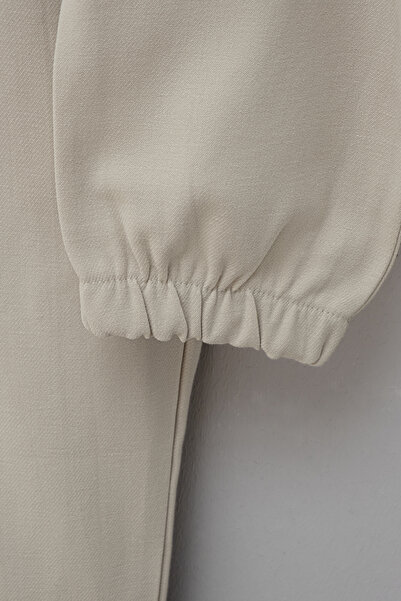 Montisu Men's Beige Jogger Pants 100% Cotton, Gabardine Fabric