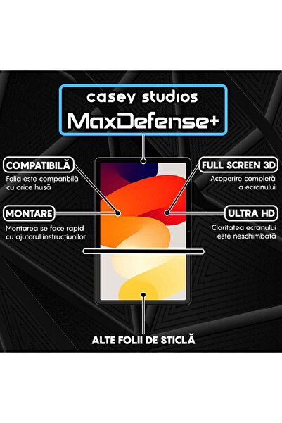Casey Studios Folie Xiaomi Redmi Pad SE, Full Cover, Ultra HD, Anti Zgarieturi, Anti Socuri, Transparenta