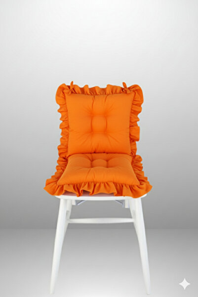 MİNDERHAN Backrest and Fringe Chair Cushion (Set of 6) 45X45 cm Turunvu Color