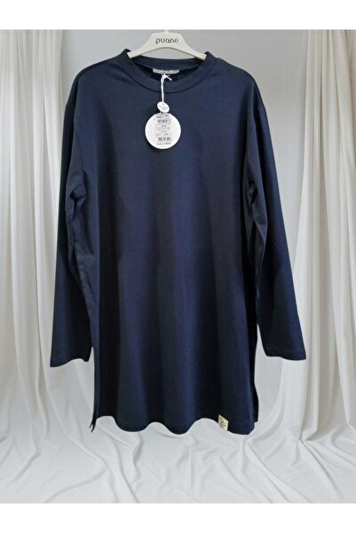 Soul Women's Comfortable Fit Oversized Cotton Underwear Tunic Navy Blue 307260
