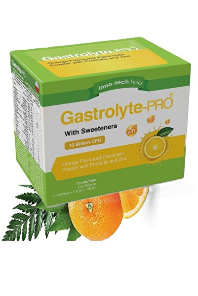 Inno Gastrolite-Pro Food Supplement with 10 Billion Units of Probiotics, Zinc and Rehydration Salts for Children (10 Sachets)