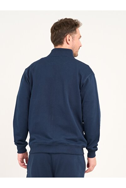 Lee Cooper Men's sweatshirt with zipper and logo details