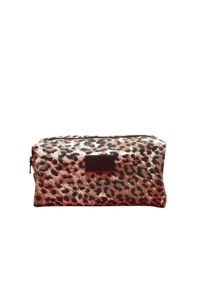 Goshıkı Mori - Leopard Patterned Women's Makeup Bag / Makeup Organizer