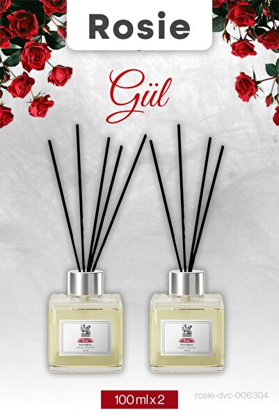 Rosie 2 adet Gül Çubuklu Oda Kokusu 100 ml