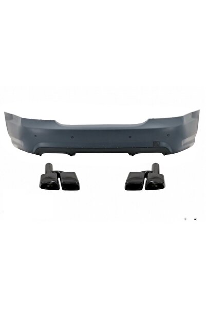 OEM Bara Spate cu Ornamente Evacuare Toba Negre Mercedes S-Class W221 2005-20...