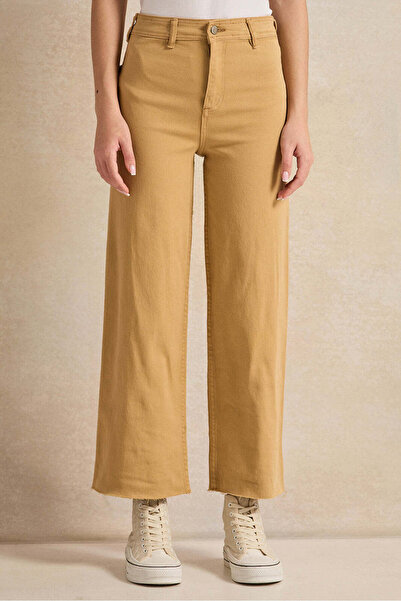 REDTAG Senior Girls Beige Marine Fit Jeans