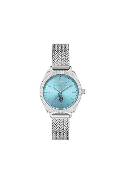 U.S. Polo Assn. Stile Blue Dial Silver Stainless Steel Bracelet Analog Watch ...