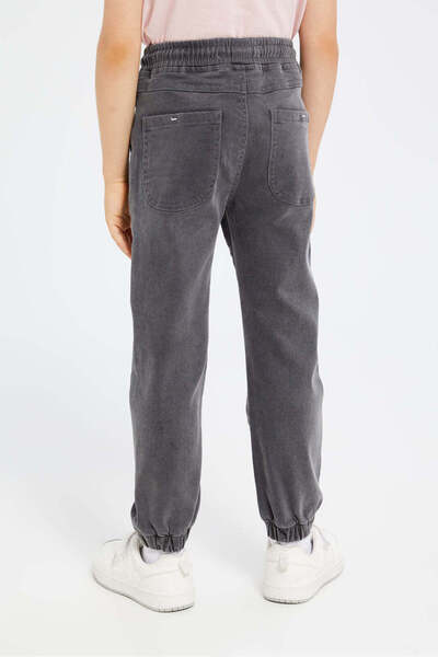 REDTAG Boys Grey Elasticated Waist Jeans